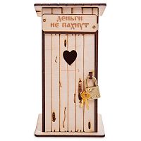 Копилка туалет 1 кабинка "Деньги не пахнут" белая во Баймаке